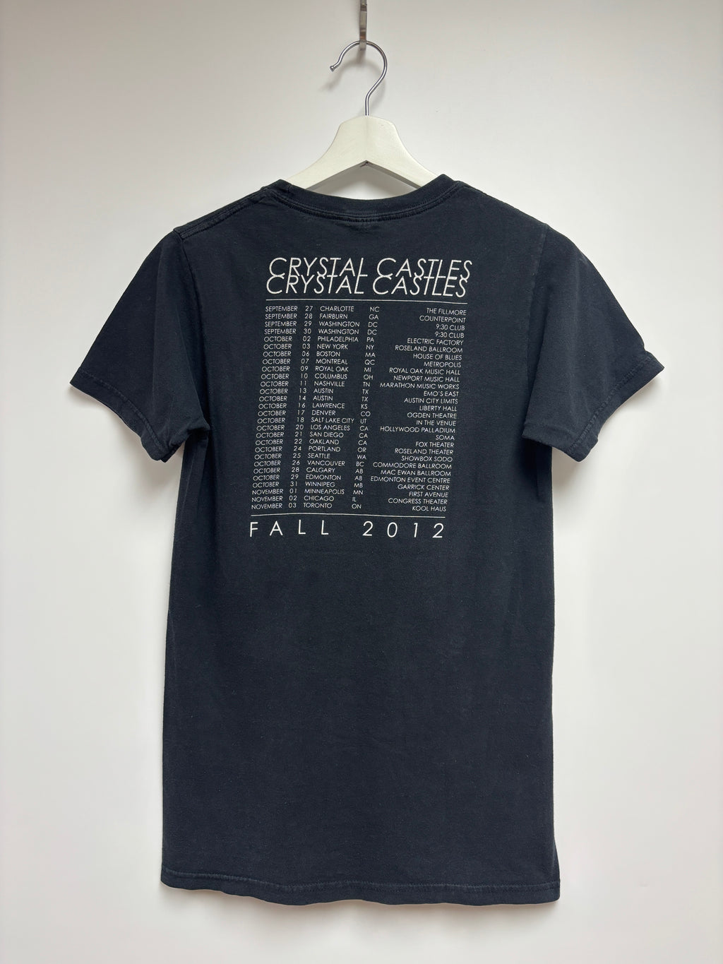 CRYSTAL CASTLES III TOUR T-SHIRT