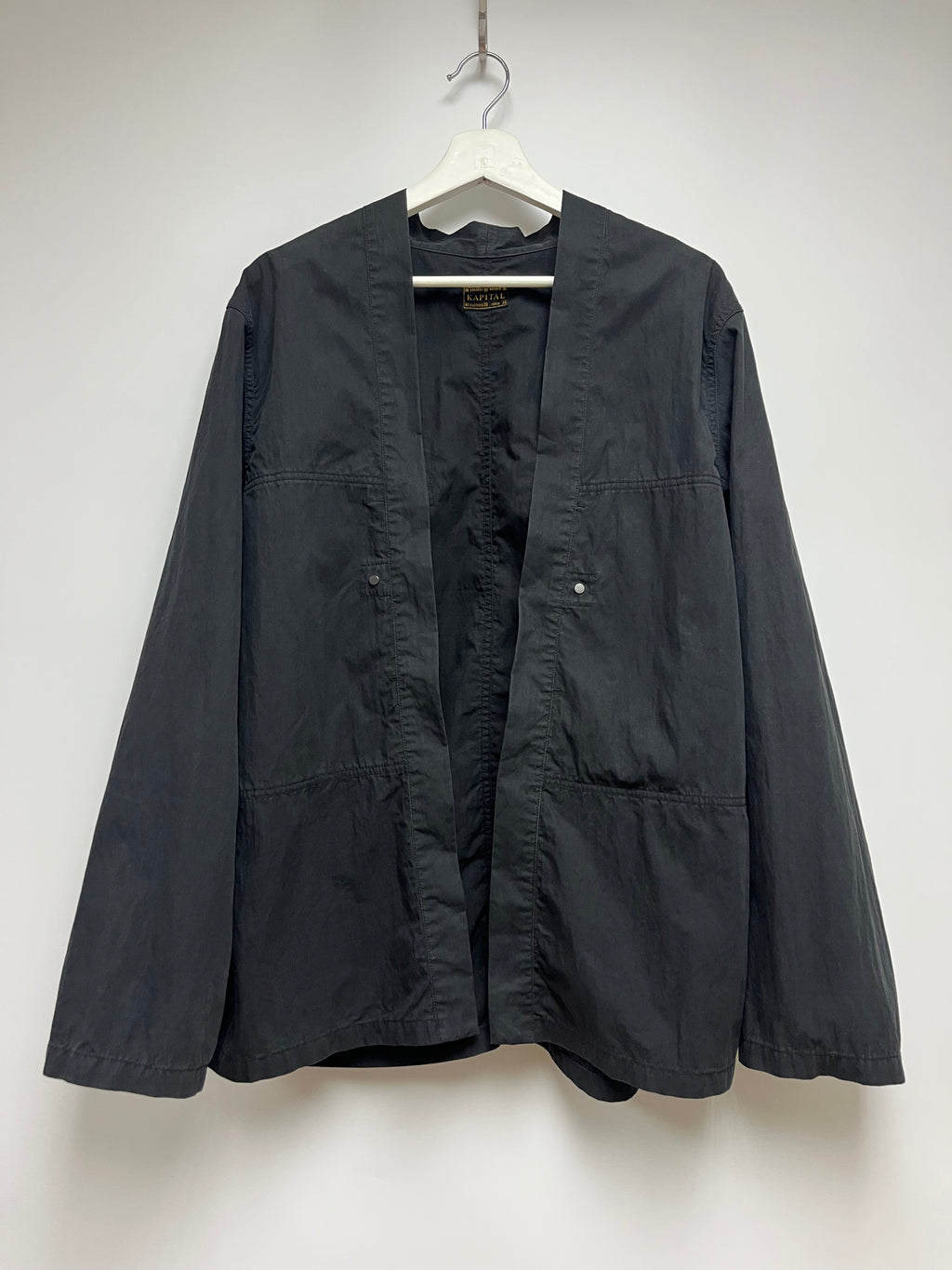 KAPITAL BLACK KIMONO STYLE JACKET