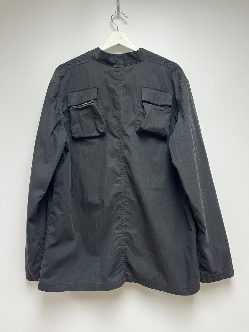 KAPITAL BLACK KIMONO STYLE JACKET WITH BACK POCKETS
