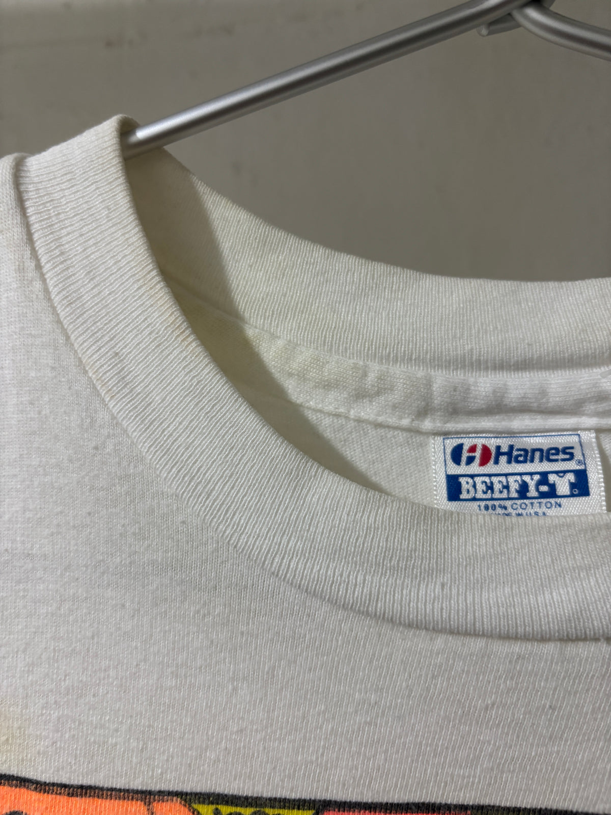 VINTAGE 1990S HANES BEEFY T 'KEITH HARING NEW YORK CITY' YOUTH T-SHIRT