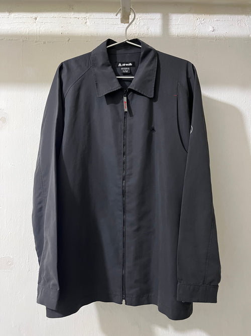 AIRWALK DARK GREY ZIPPED SHIRT JACKET