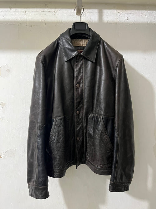 DARK BROWN LEATHER