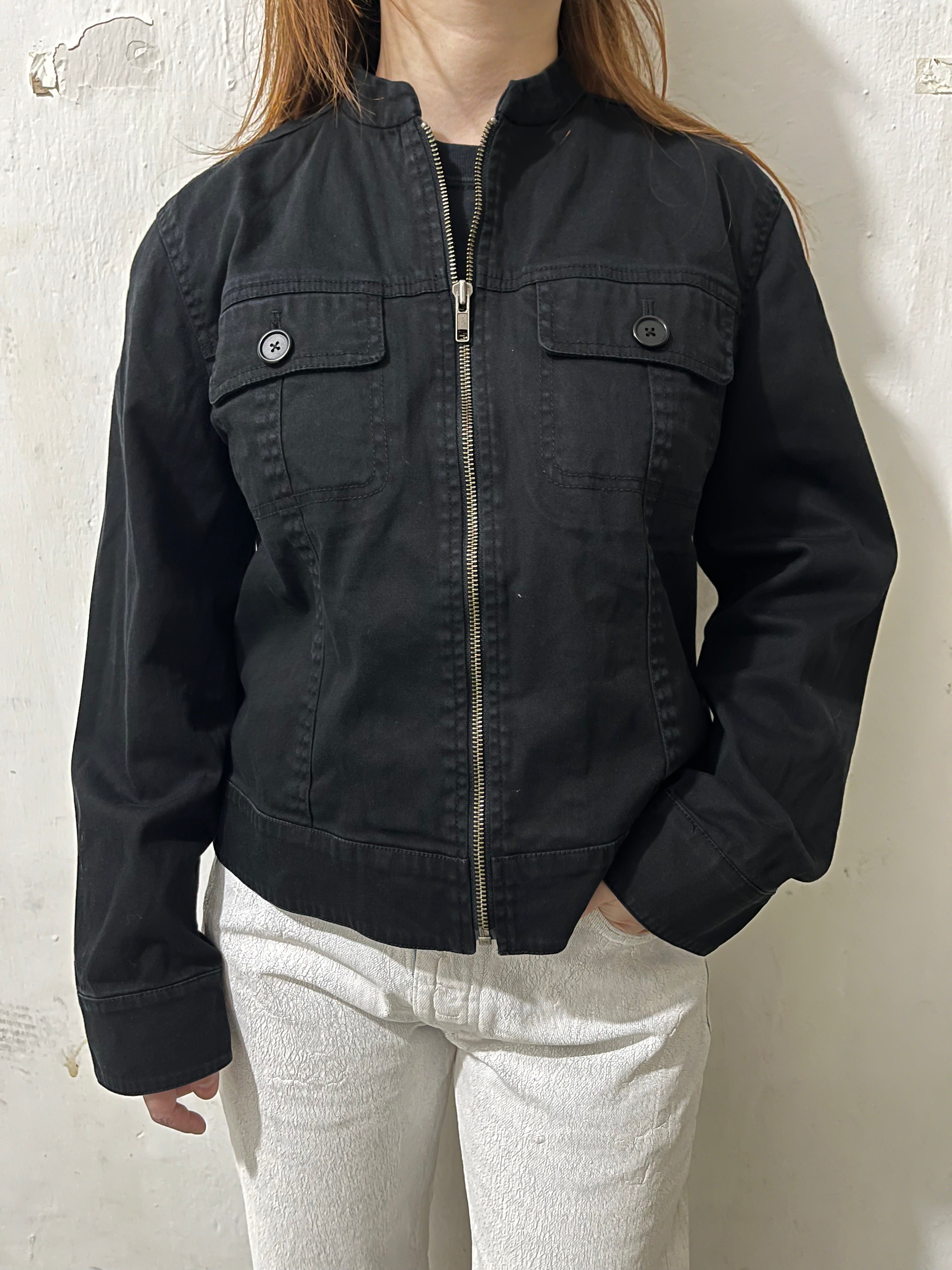 DKNY CITY HIGH COLLAR SHIRT JACKET