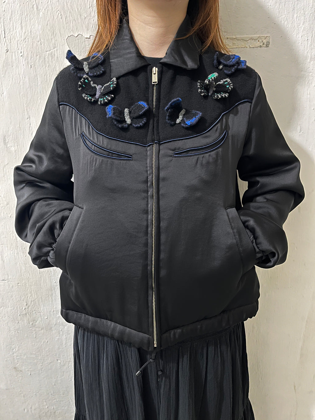 FW21 SUE UNDERCOVER BUTTERFLY EMBROIDERY JACKET