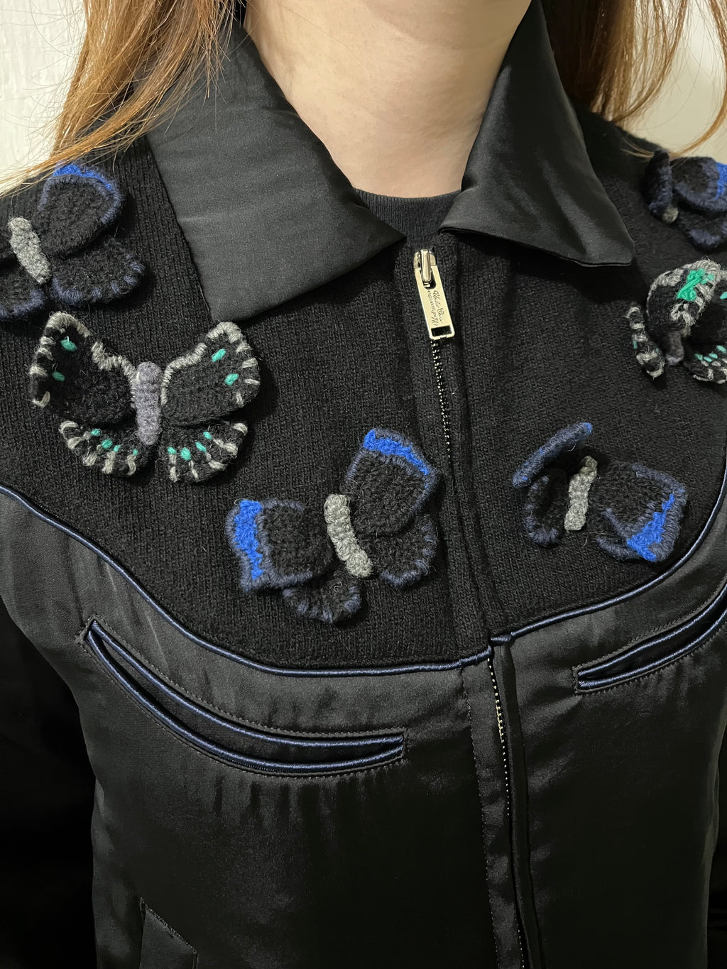 FW21 SUE UNDERCOVER BUTTERFLY EMBROIDERY JACKET