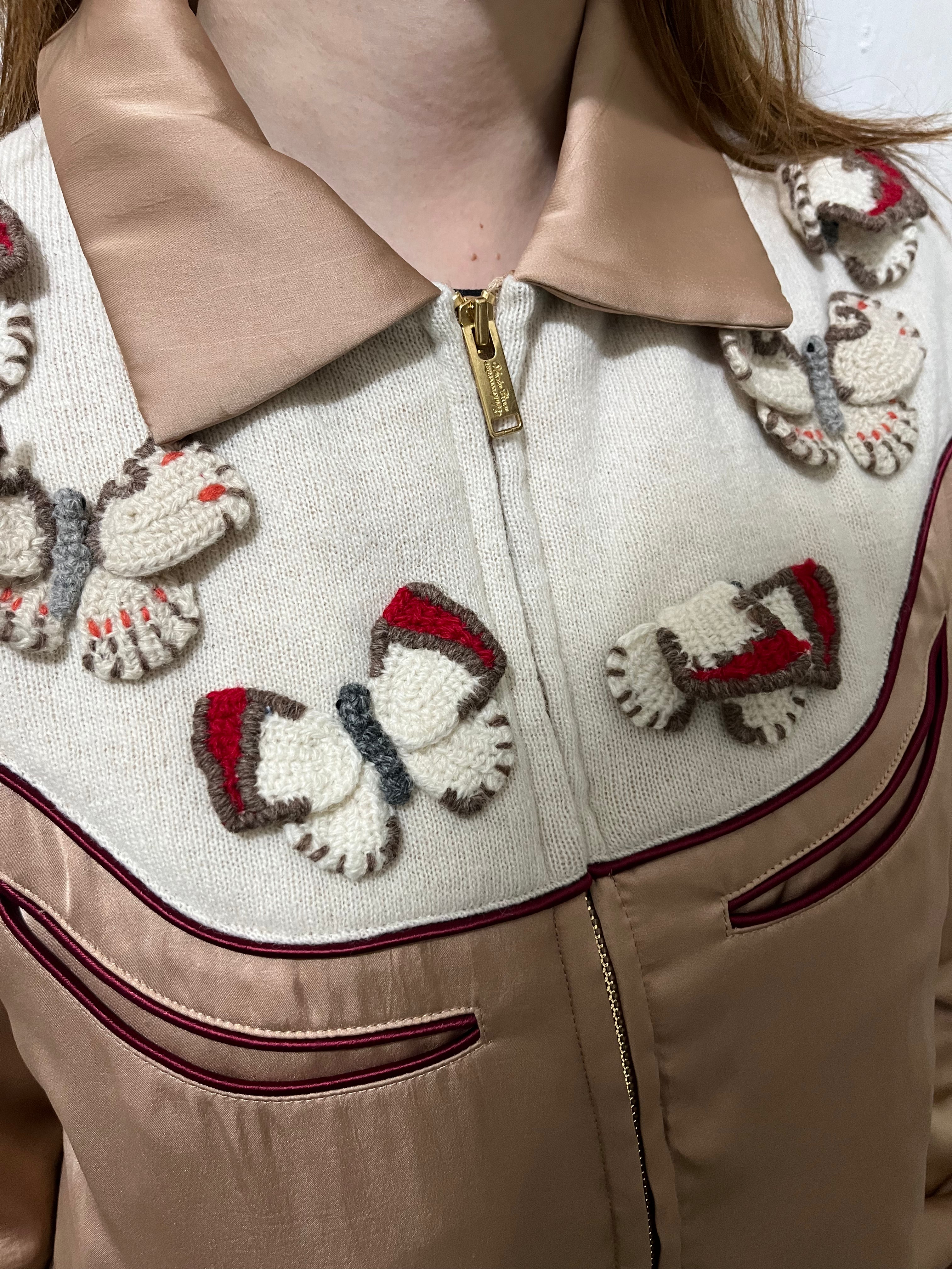 FW21 SUE UNDERCOVER BUTTERFLY EMBROIDERY JACKET