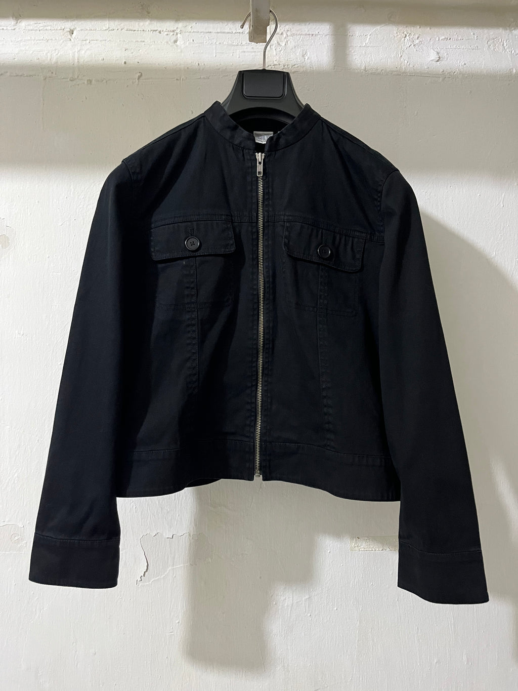 BLACK CROPPED WOMENS JACKET
