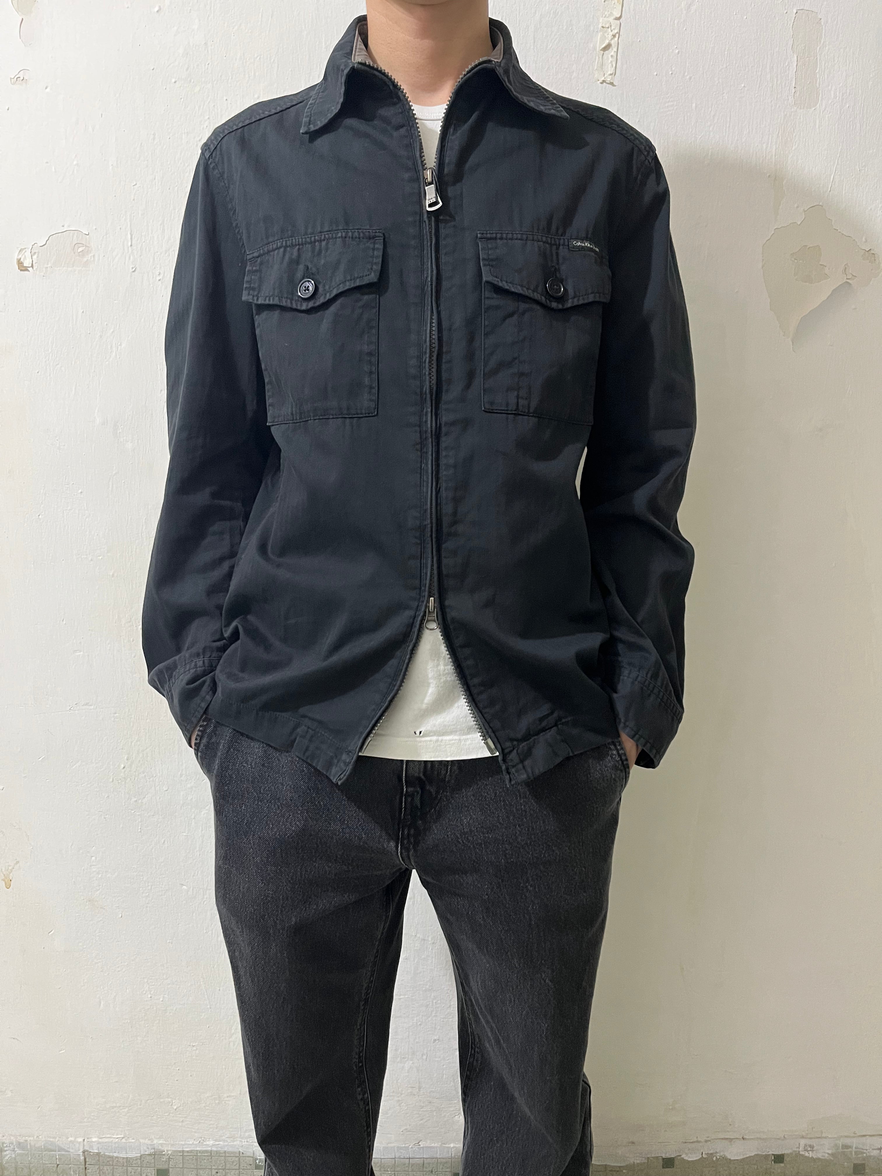 CALVIN KLEIN JEANS TWO-WAY ZIP SHIRT JACKET