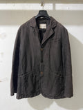 DARK BROWN WASHED BLAZER