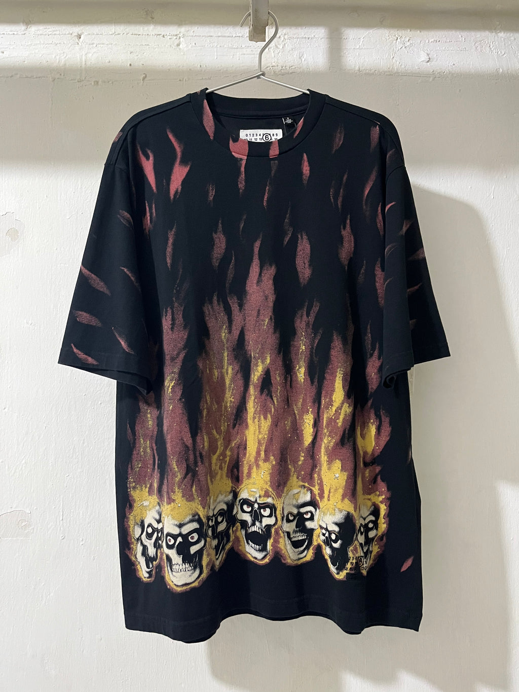 SS24 SUPREME x MM6 LIQUID BLUE OVERSIZED T-SHIRT