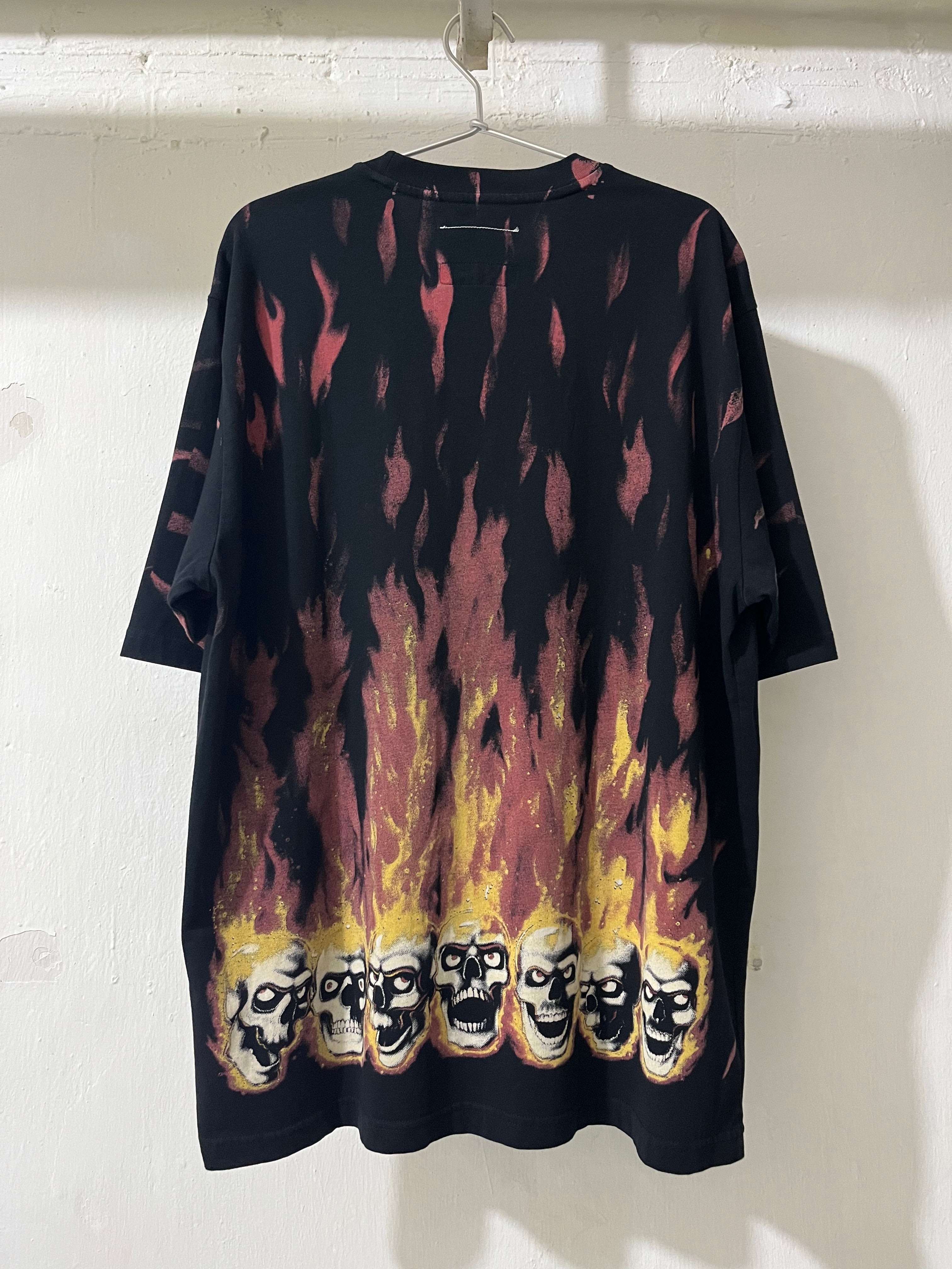 SS24 SUPREME x MM6 LIQUID BLUE OVERSIZED T-SHIRT