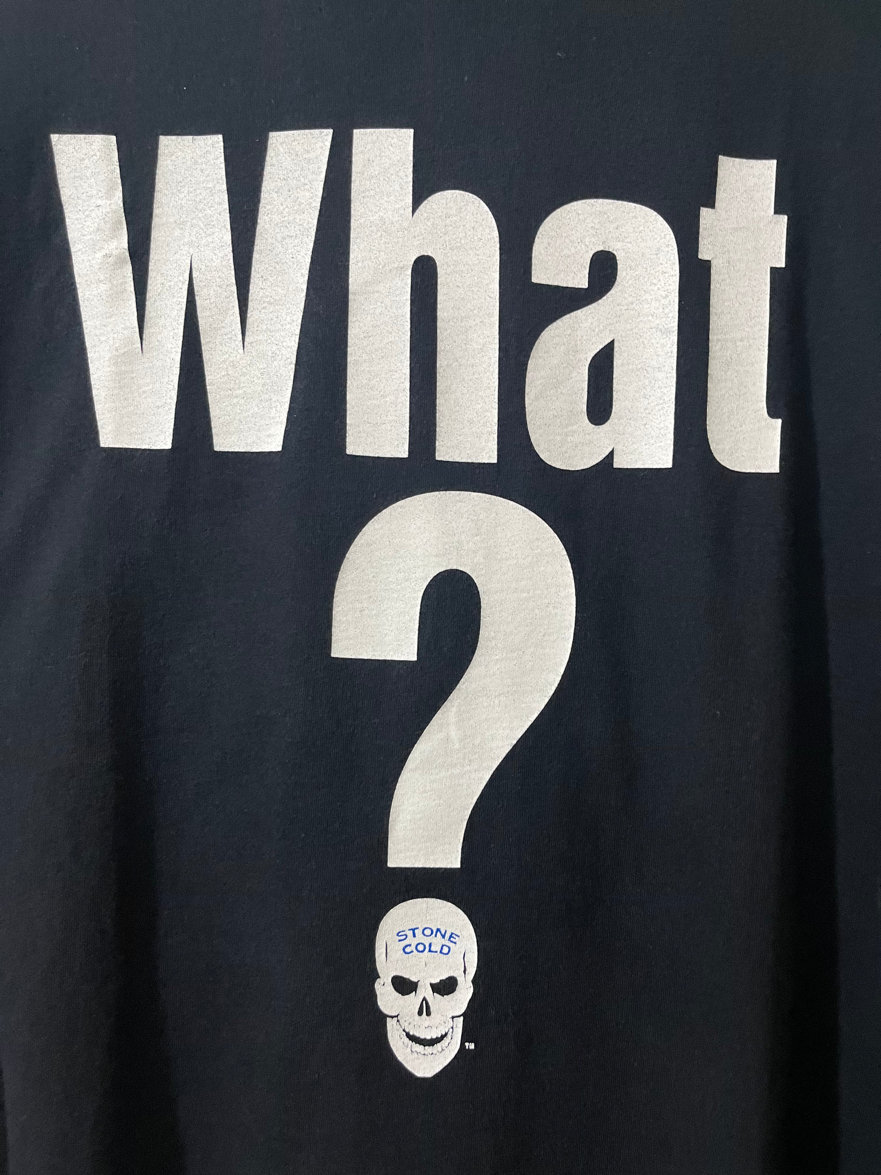 VINTAGE MICHAEL ATHLETIC DEPT. 2002 'STONE COLD WHAT?' T-SHIRT