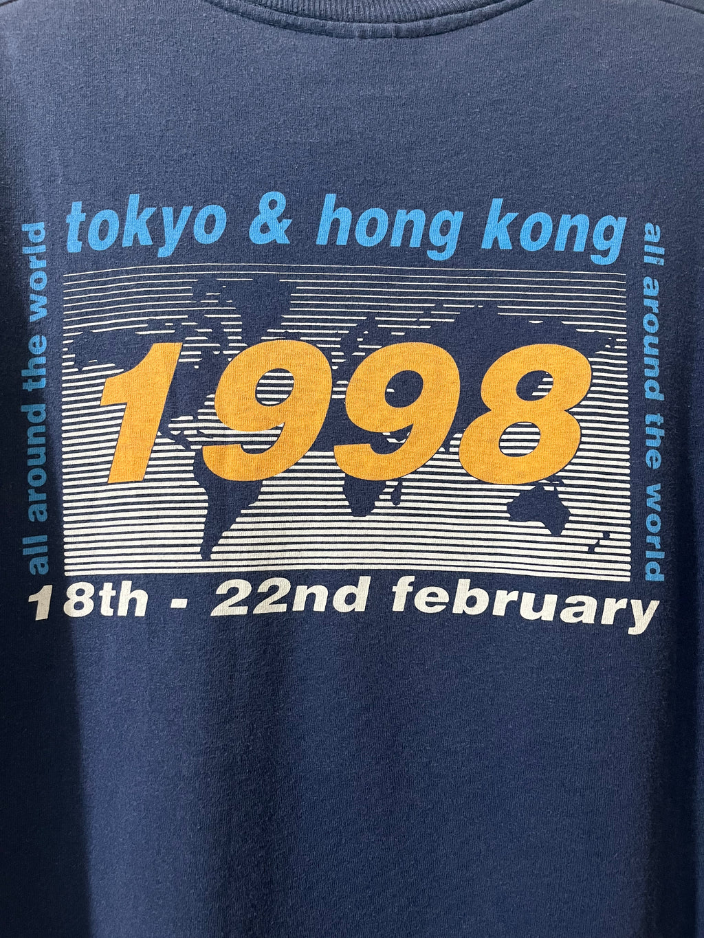 VINTAGE SCREEN STARS 1998 'OASIS ALL AROUNG THE WORLD TOKYO & HONG KONG TOUR' TEE