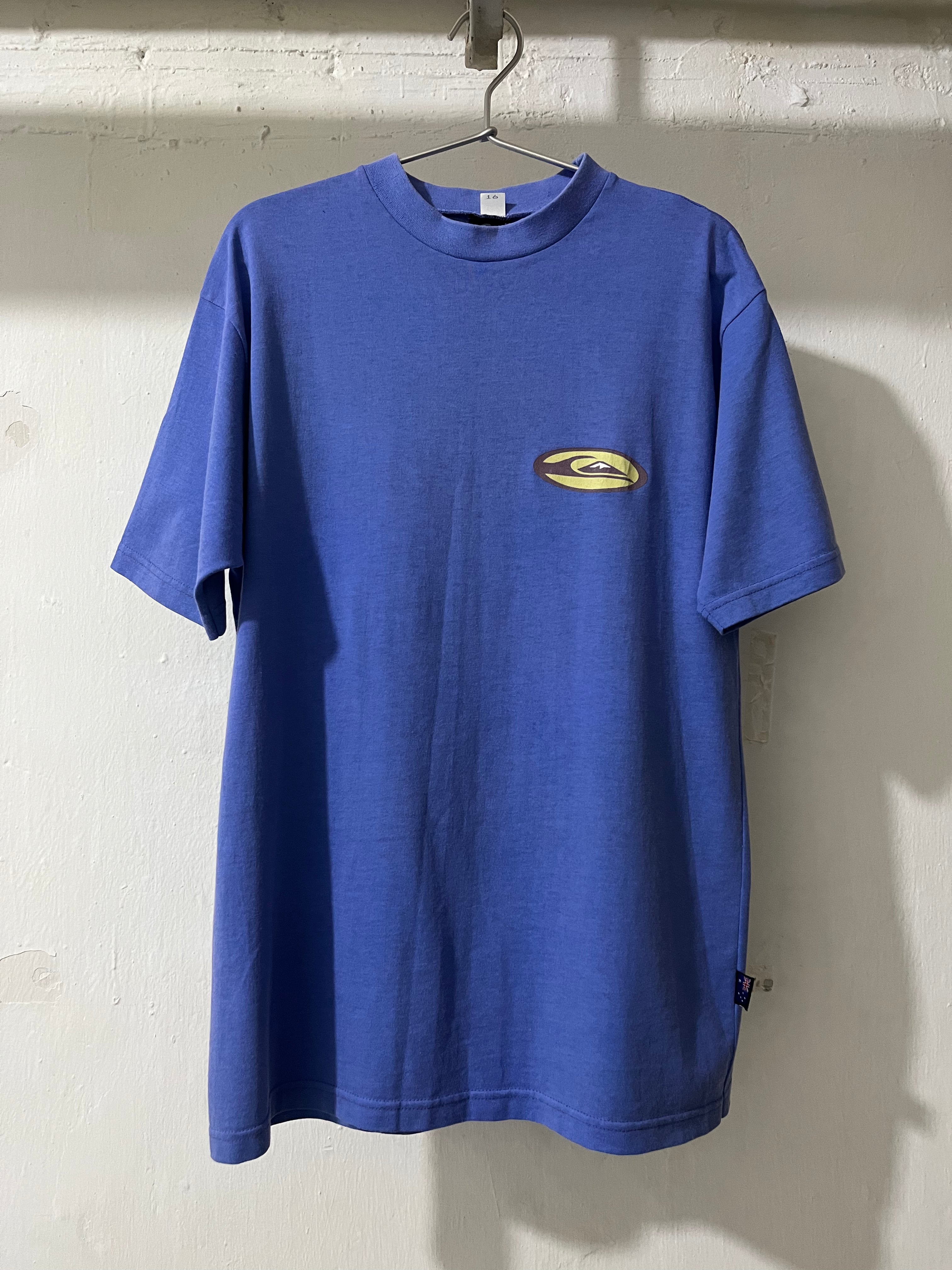 QUIKSILVER PURPLE LOGO T-SHIRT