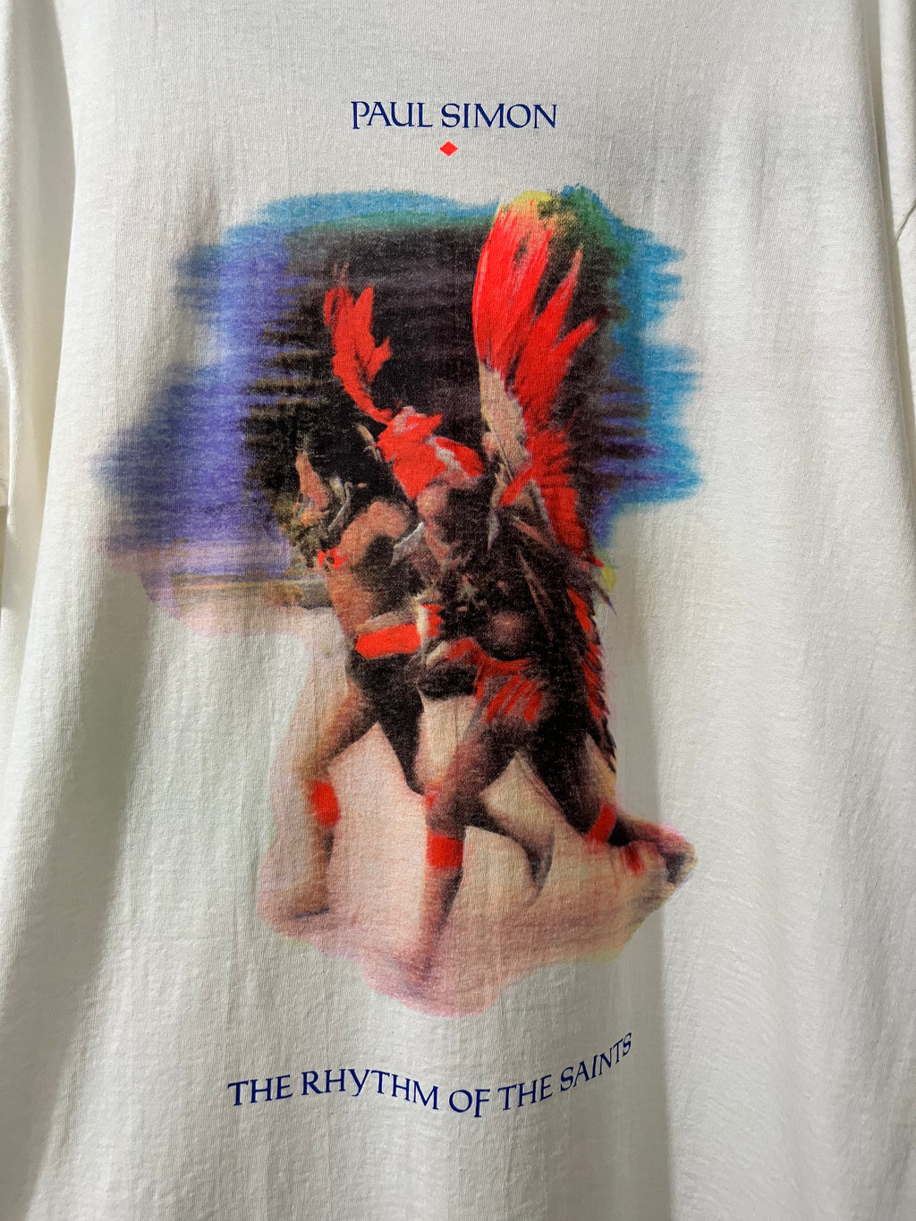VINTAGE TEE JAYS 1991 'PAUL SIMON RHYTHM OF THE SAINTS' T-SHIRT