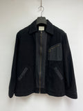 NICHOLAS DALEY MOLESKIN JACKET WITH CONTRAST CHEST POCKET