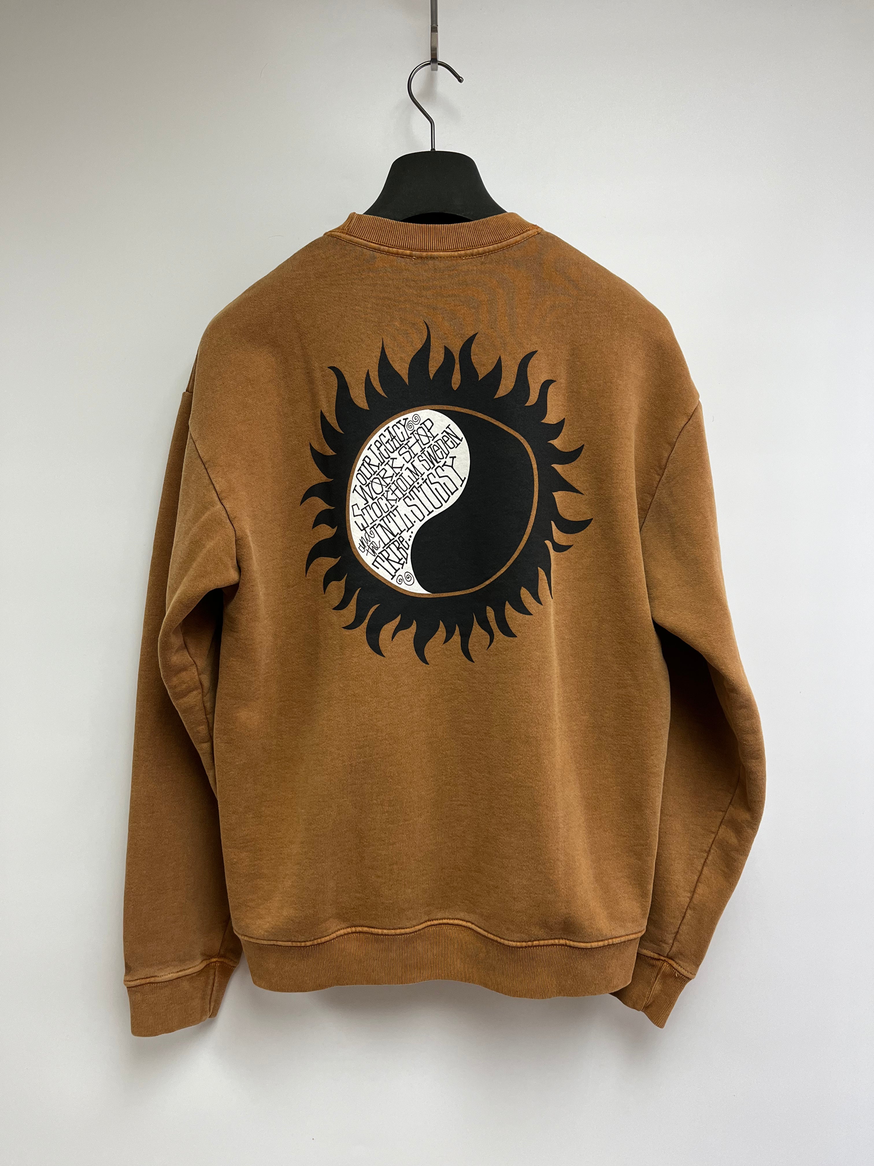 OUR LEGACY x STUSSY PIGMENT DYED SUN CREWNECK SEEATSHIRT