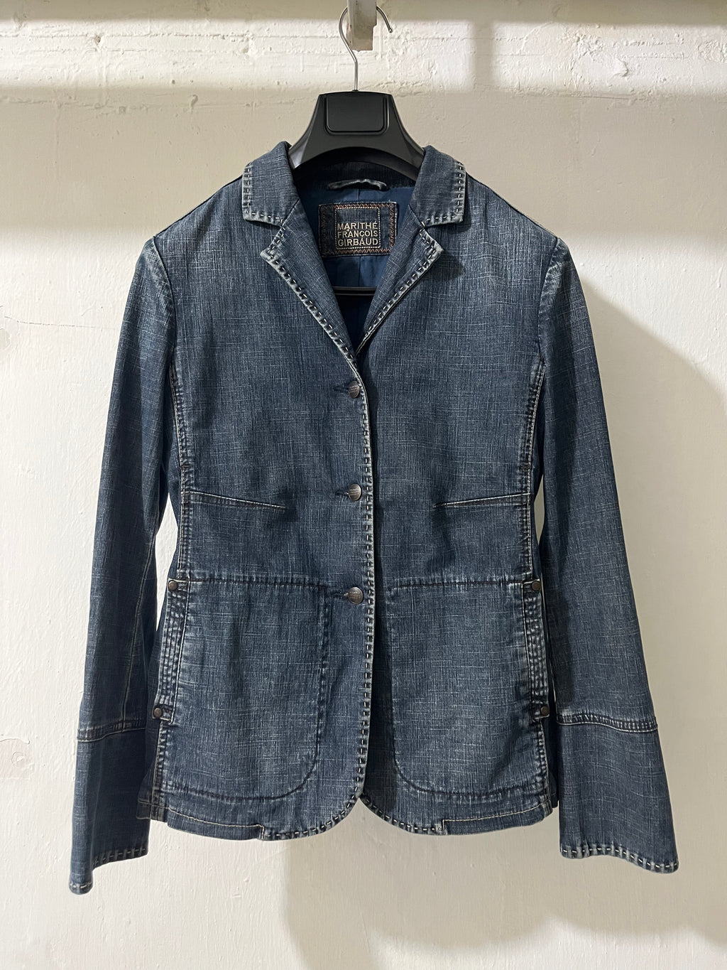 2000S MARITHÉ+FRANҪOIS GIRBAUD DENIM BLAZER
