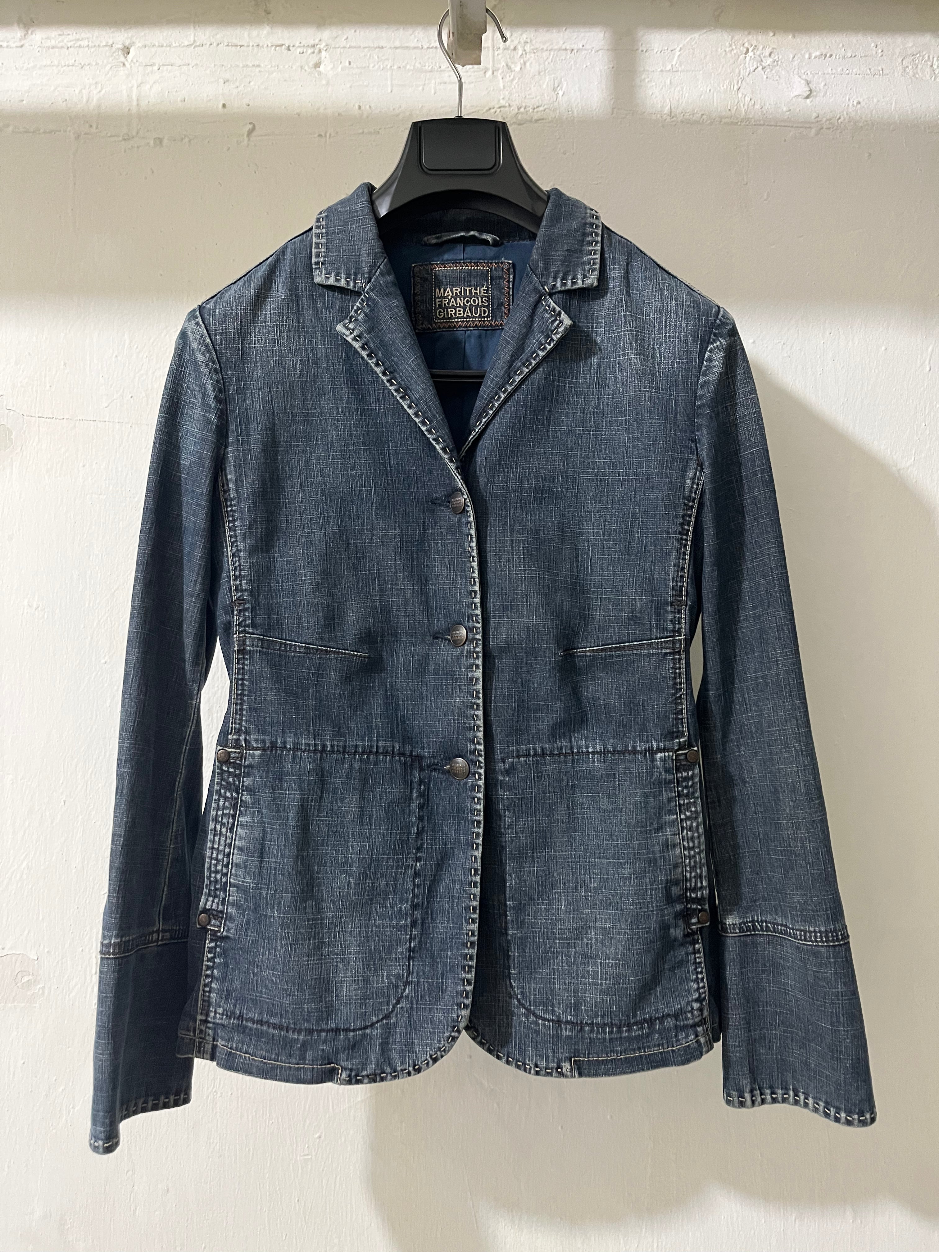 2000S MARITHÉ+FRANҪOIS GIRBAUD DENIM BLAZER