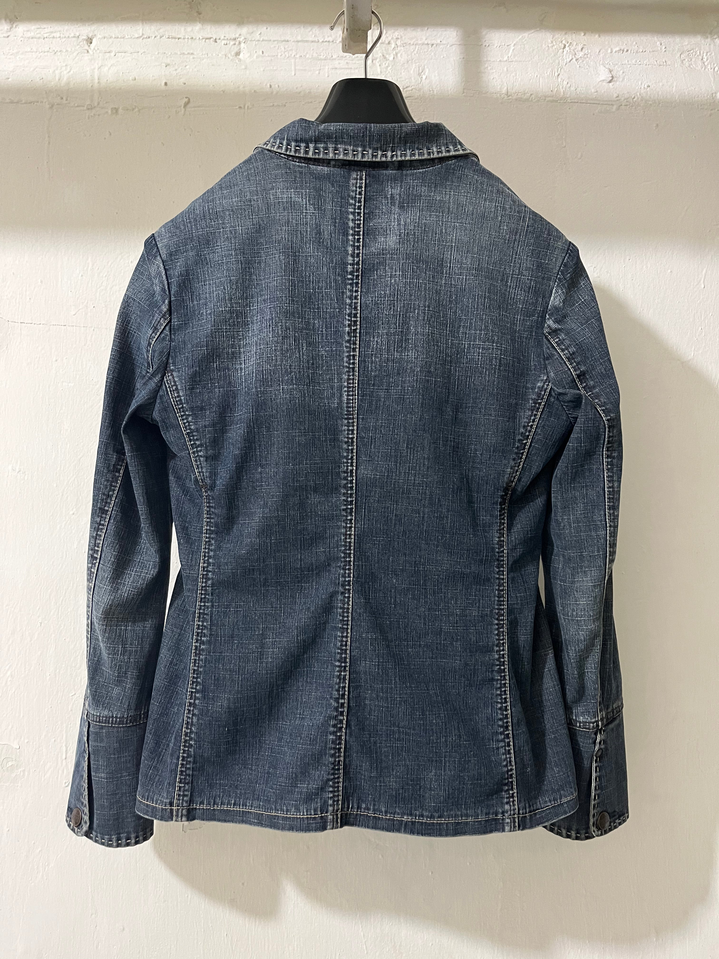 2000S MARITHÉ+FRANҪOIS GIRBAUD DENIM BLAZER