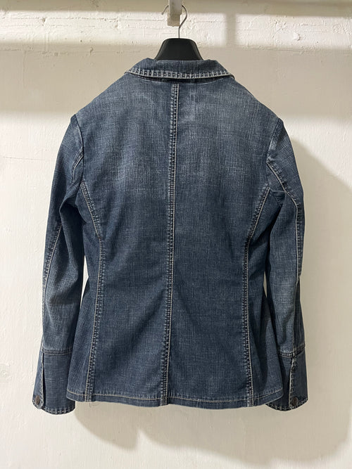2000S MARITHÉ+FRANҪOIS GIRBAUD DENIM BLAZER