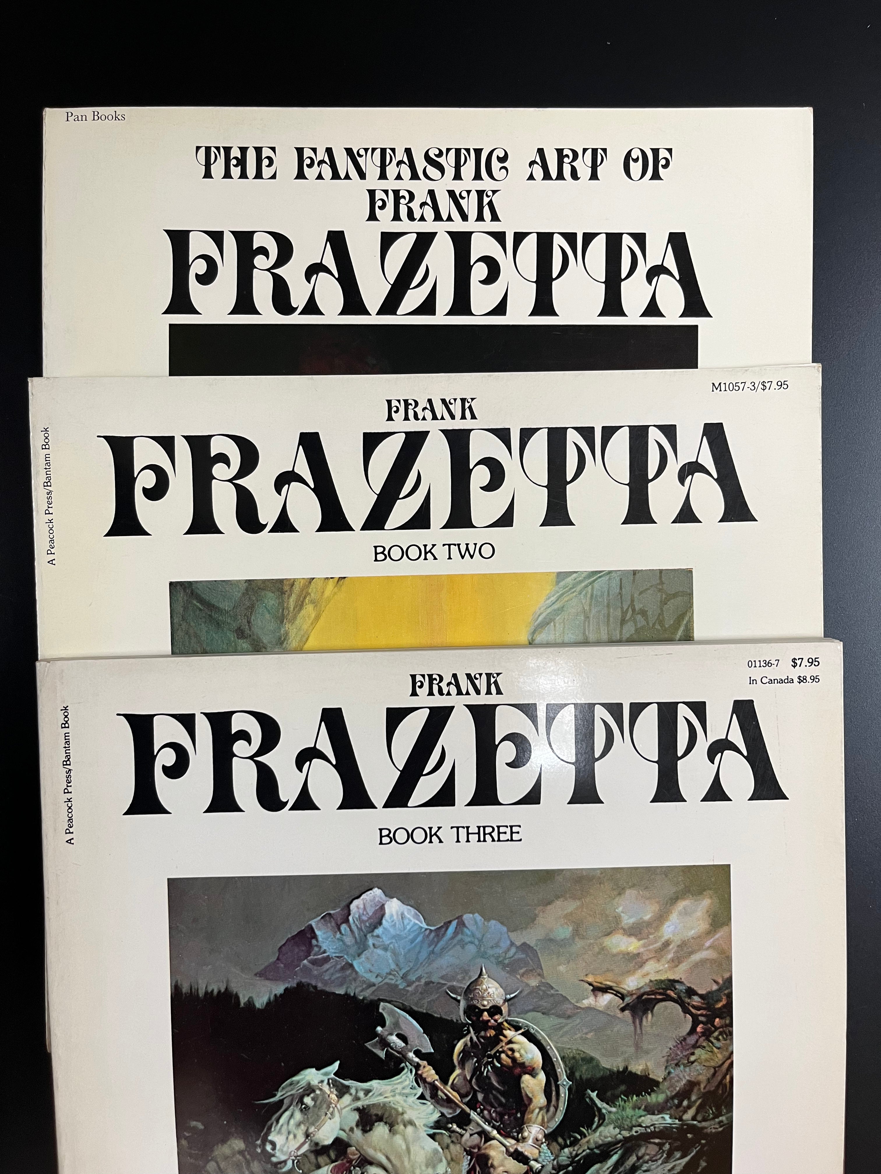 THE FANTASTIC ART OF FRANK FRAZETTA (SET OF 3)