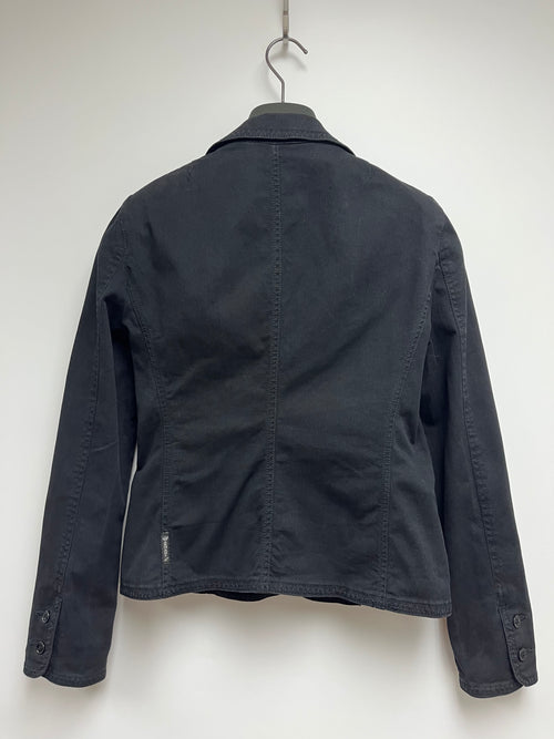 ARMANI JEANS BLACK CROPPED BLAZER