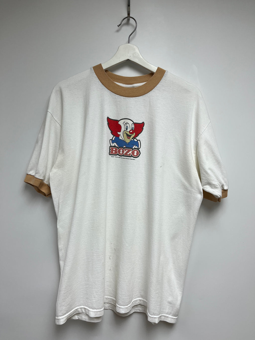 VINTAGE ANVIL 'BOZO THE CLOWN' RINGER TEE