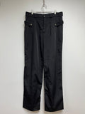 18AW FW18 KIKO KOSTADINOV YANN BLACK TROUSERS 
