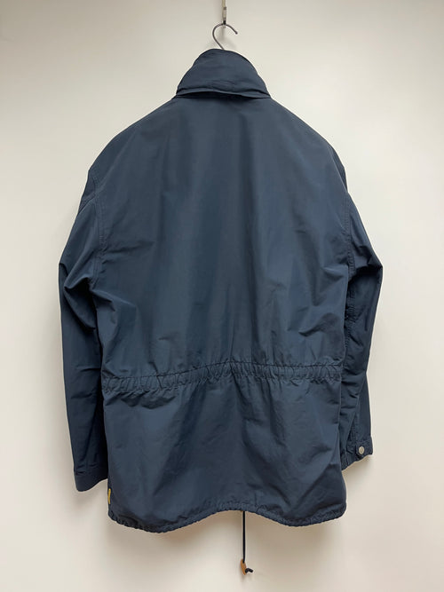 ARMANI JEANS NAVY PARKA WITH CINCHED WAIST