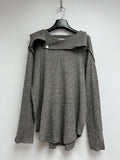 FW23 23AW KIKO KOSTADINOV GREY HOODED TOP
