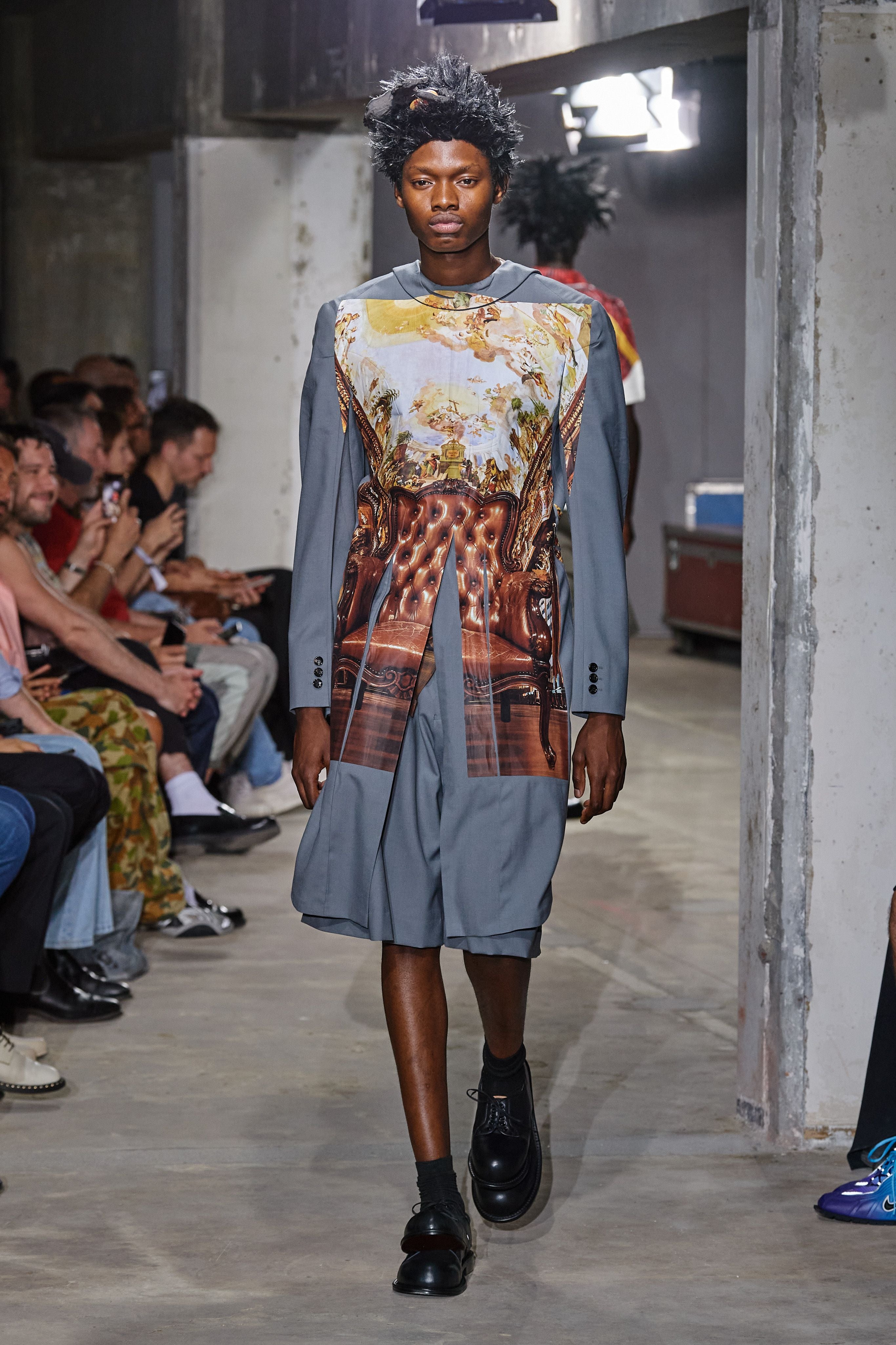 COMME des GARÇONS HOMME PLUS PLEATED WOOL SHORTS