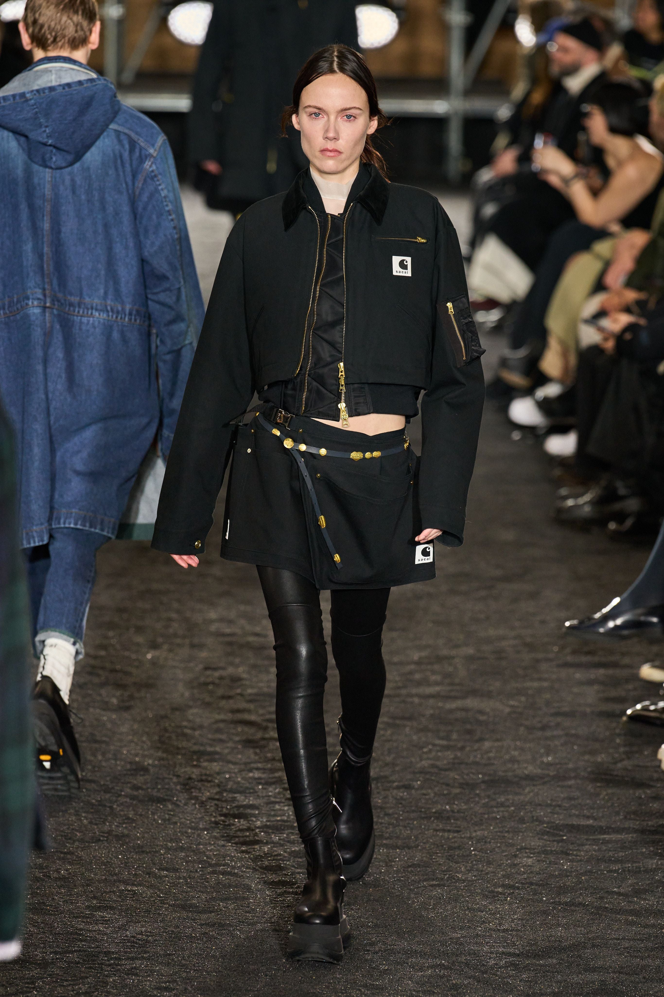 FW23 SACAI X CARHARTT WIP WOMEN'S CANVAS MA-1 DETROIT JACKET